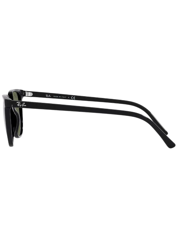 Ray-Ban ブラック ラウンド型 サングラス Ray-Ban ラウンドフレーム サングラス | ブラック | FARFETCH JP