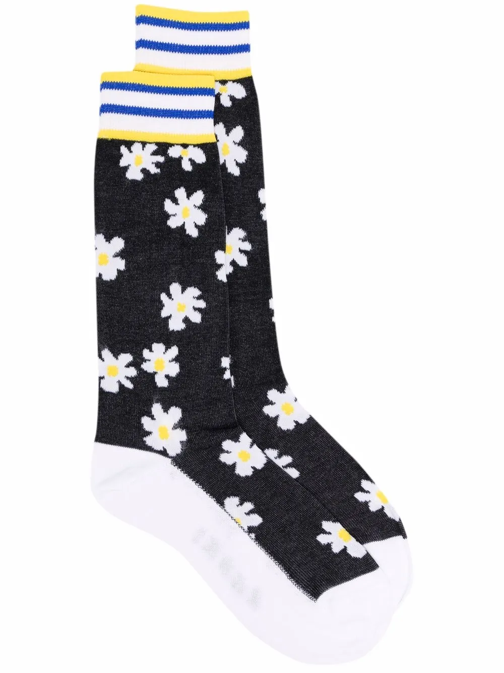 

Marni calcetines con estampado floral - Negro