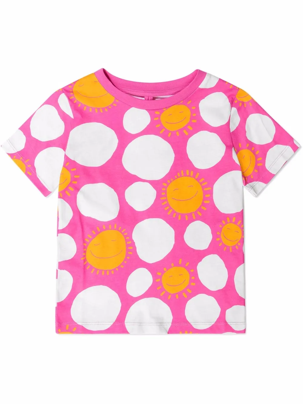 

Stella McCartney Kids sunshine-print cotton T-shirt - Pink