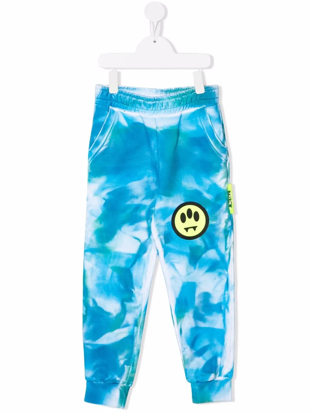 

Barrow kids pantalones con estampado tie-dye y logo - Azul