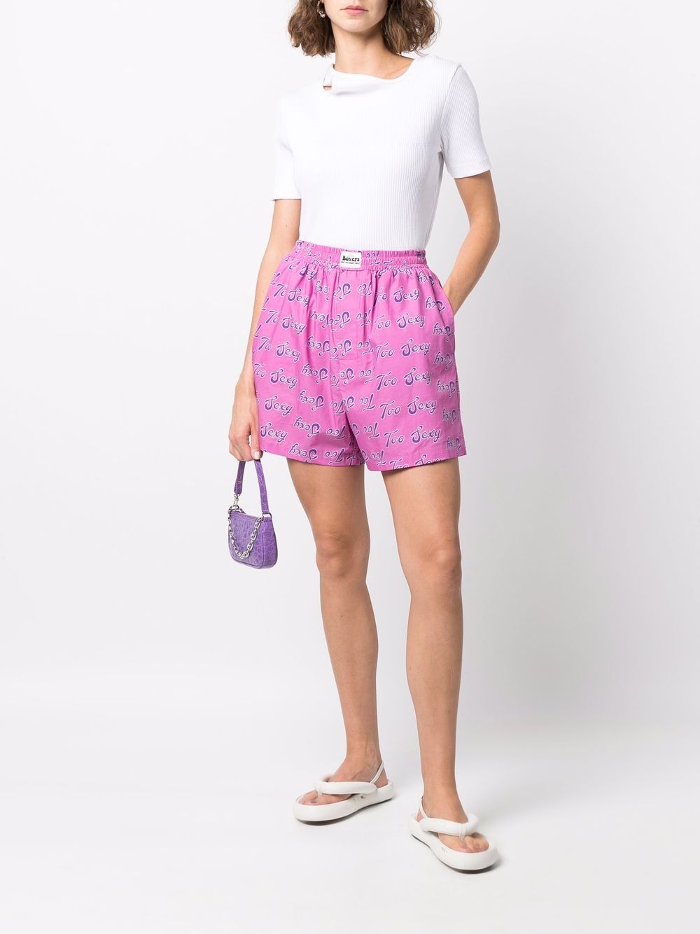 Image 2 of Natasha Zinko 'Sexy' cotton boxer shorts