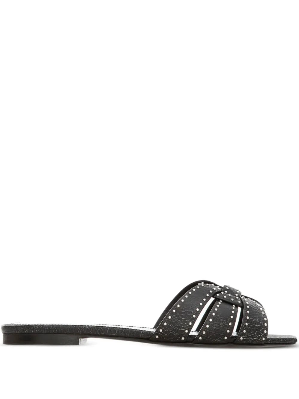 Saint Laurent Sandalen met studs Zwart
