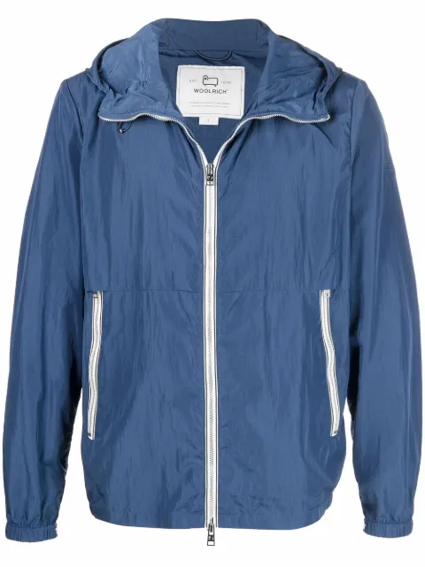 Woolrich zip-through hooded windbreaker jacket