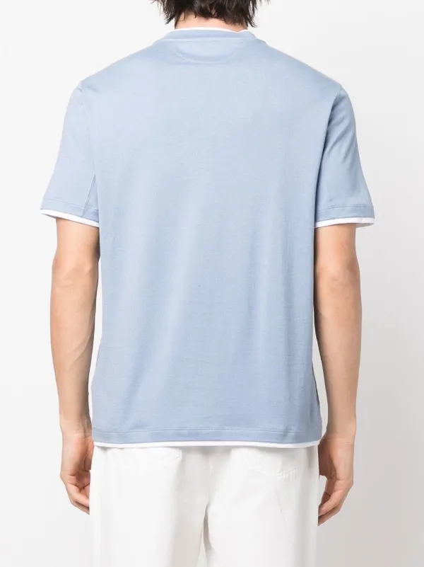 Brunello Cucinelli slogan-print round 
