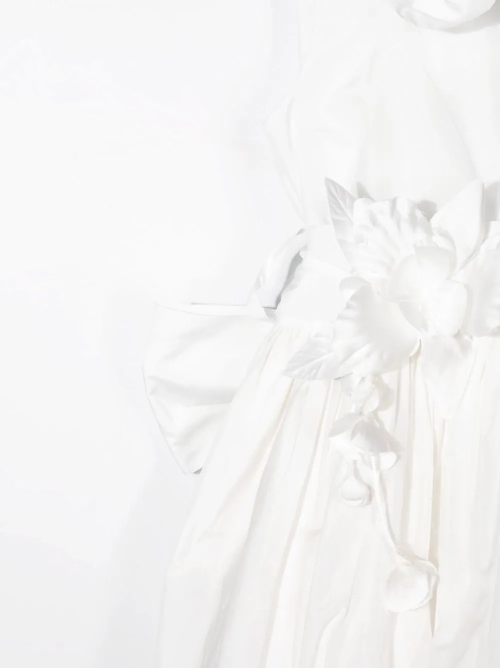  Piccola Ludo Ruffled Flared Dress - White 