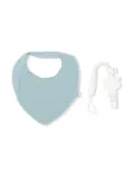 TEDDY & MINOU textured bib set - Blue