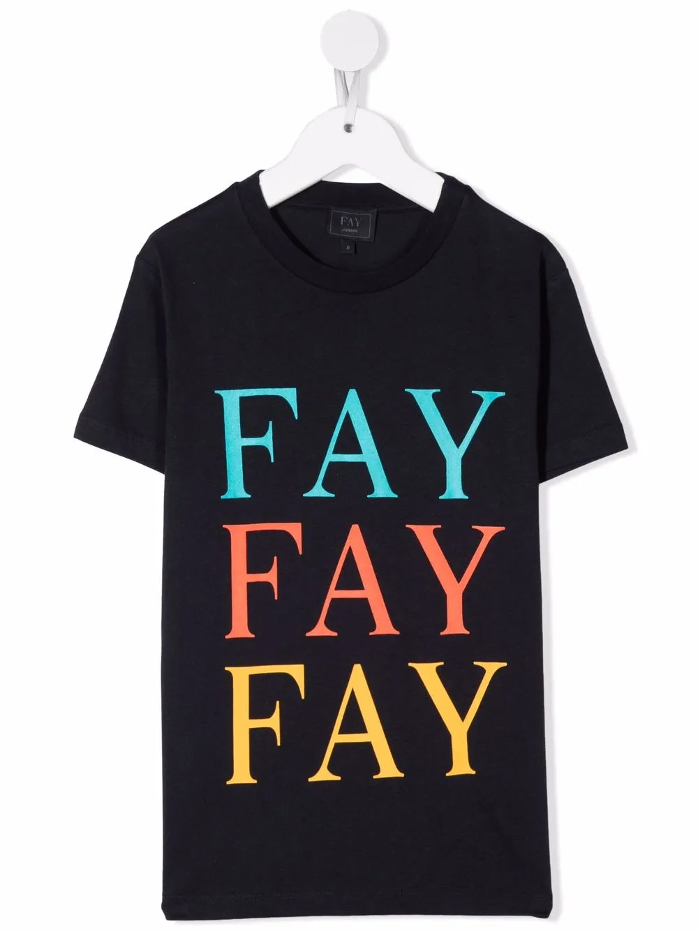 

Fay Kids playera con logo estampado - Azul