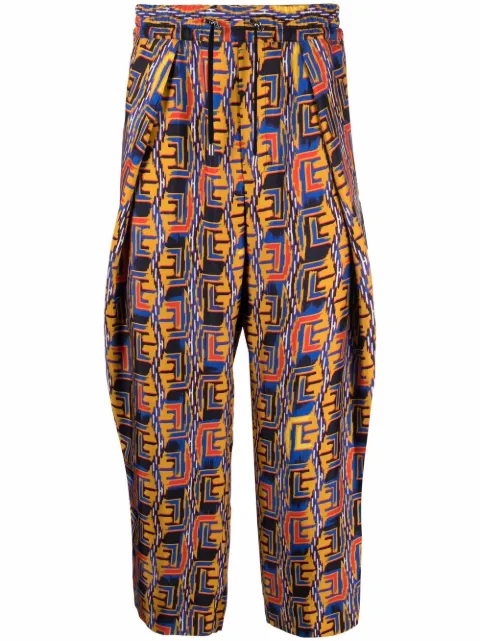 Balmain pantalones con estampado gráfico