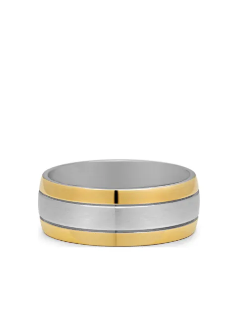 Nialaya Jewelry two-tone wide-band ring