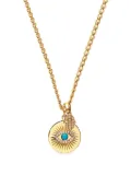 Nialaya Jewelry evil eye and hamsa hand necklace - Gold