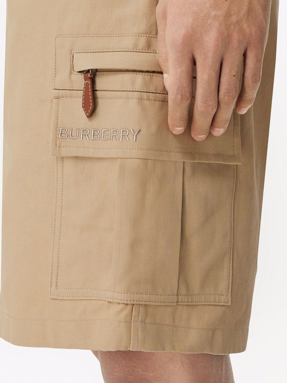 Affordable Burberry embroidered-logo cargo shorts Men