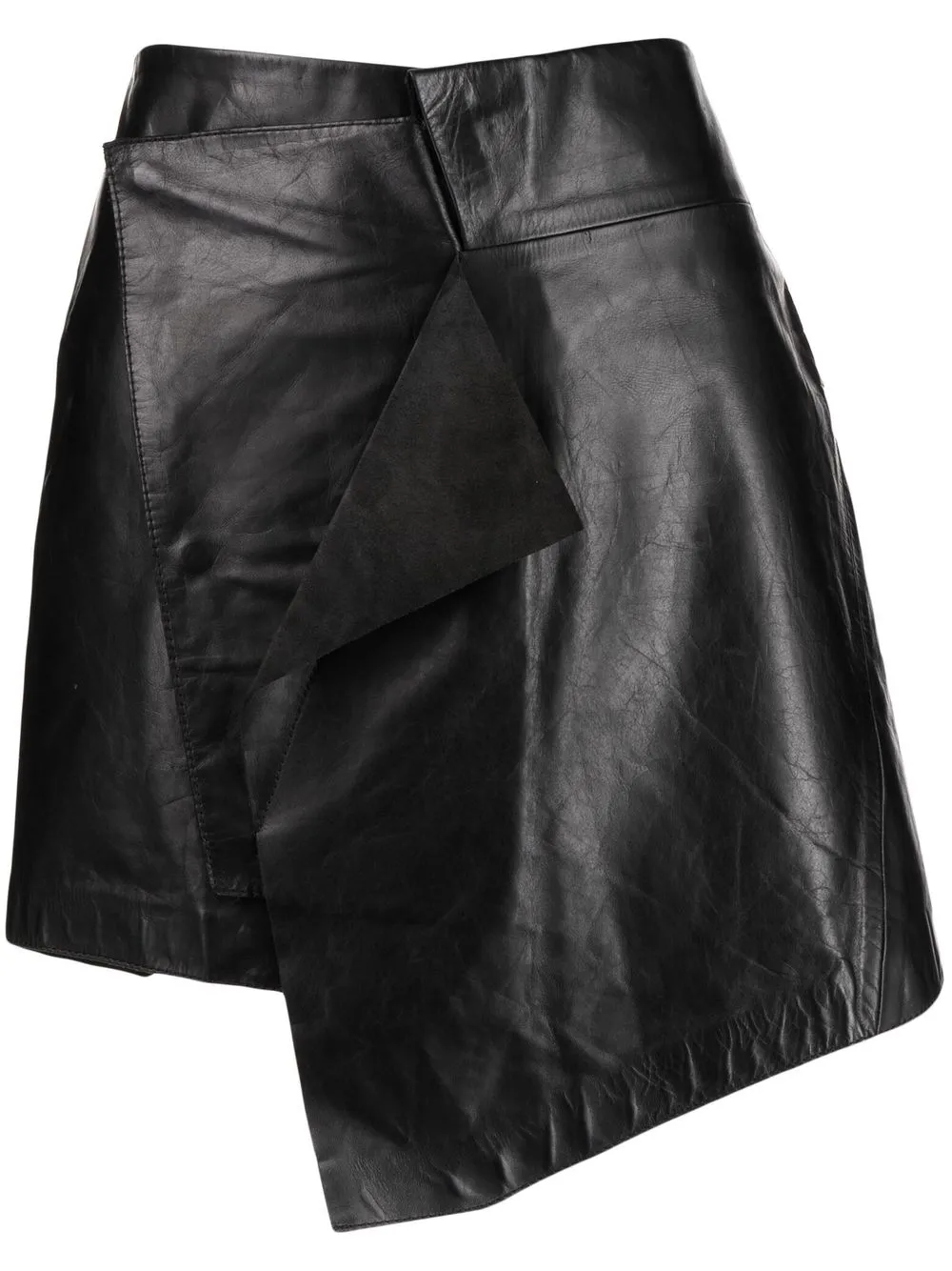 

Helmut Lang Pre-Owned falda corta asimétrica 2010 - Negro