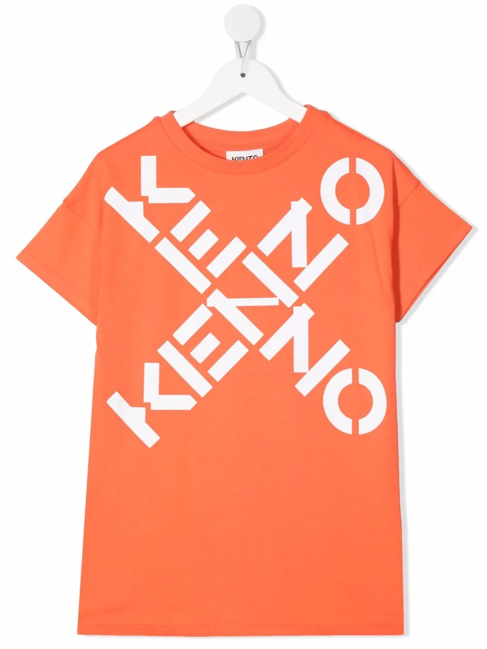 

Kenzo Kids playera con logo estampado - Naranja