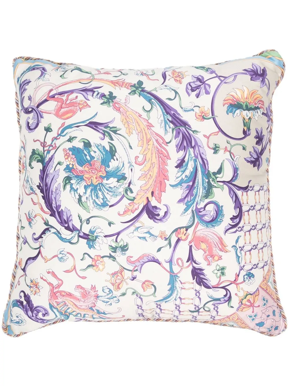 Etro Home Paisley-print Cushion In Neutrals
