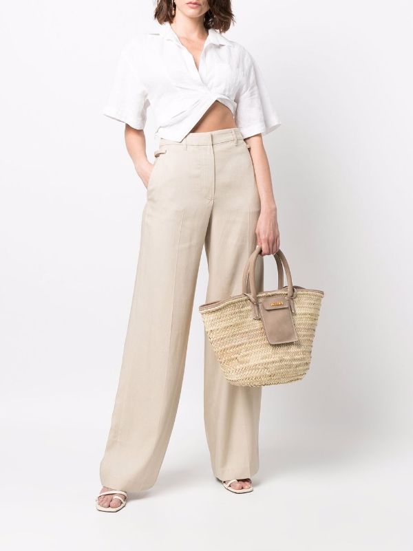 jacquemus wide leg trousers