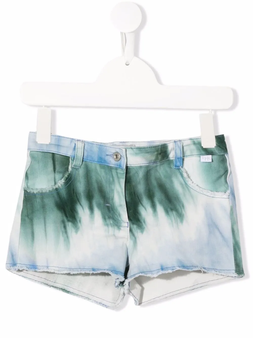 

Il Gufo shorts de mezclilla con motivo - Azul