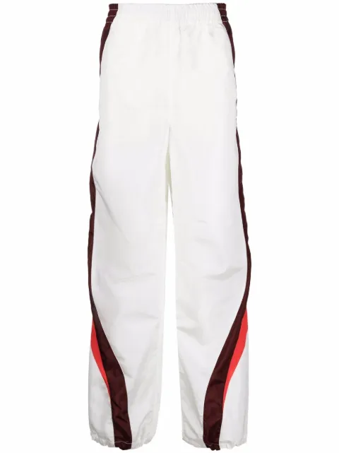 Marine Serre pants con franjas laterales