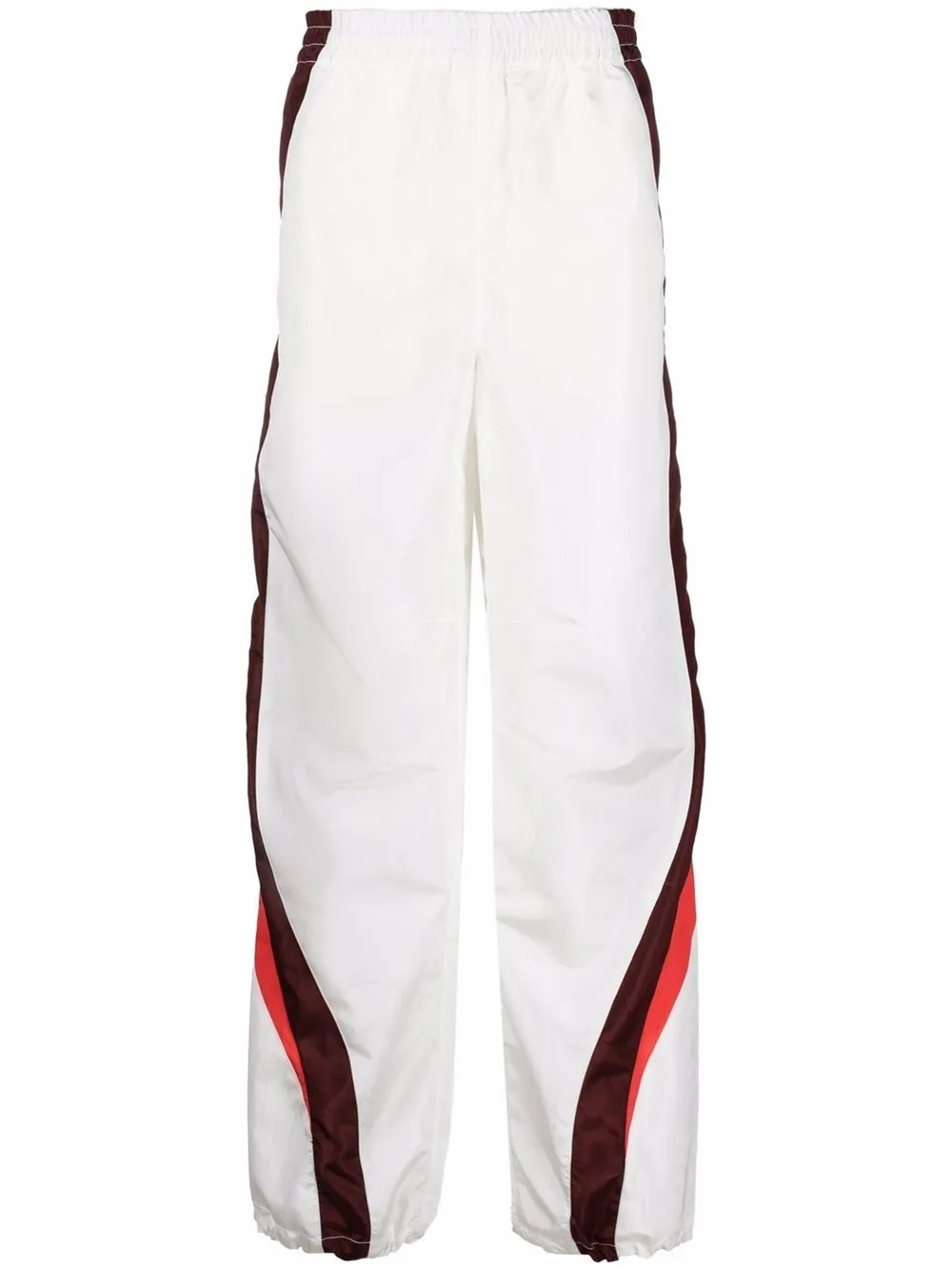 Marine Serre Man Pants Ivory Size M Recycled Polyester In White