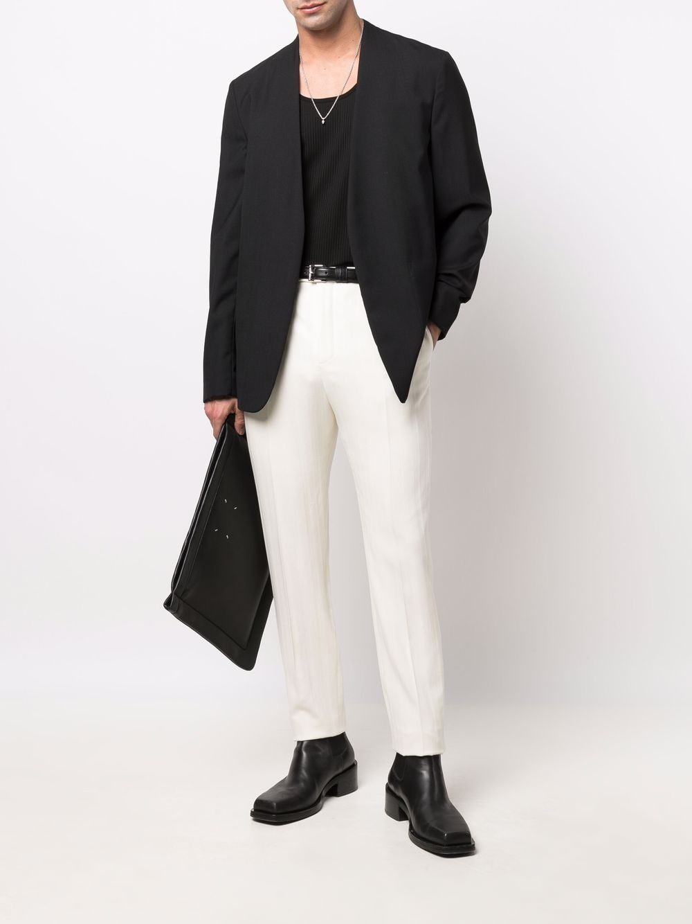 TOM FORD Geribbelde top - Zwart