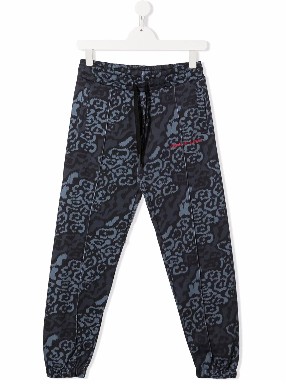 

Vision Of Super Kids pants con estampado de leopardo - Negro