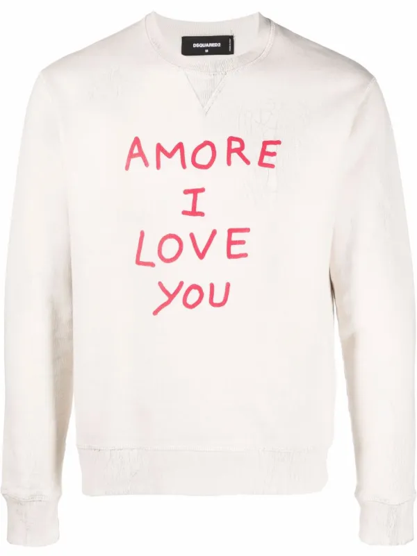 Dsquared2 slogan-print Crew Neck 