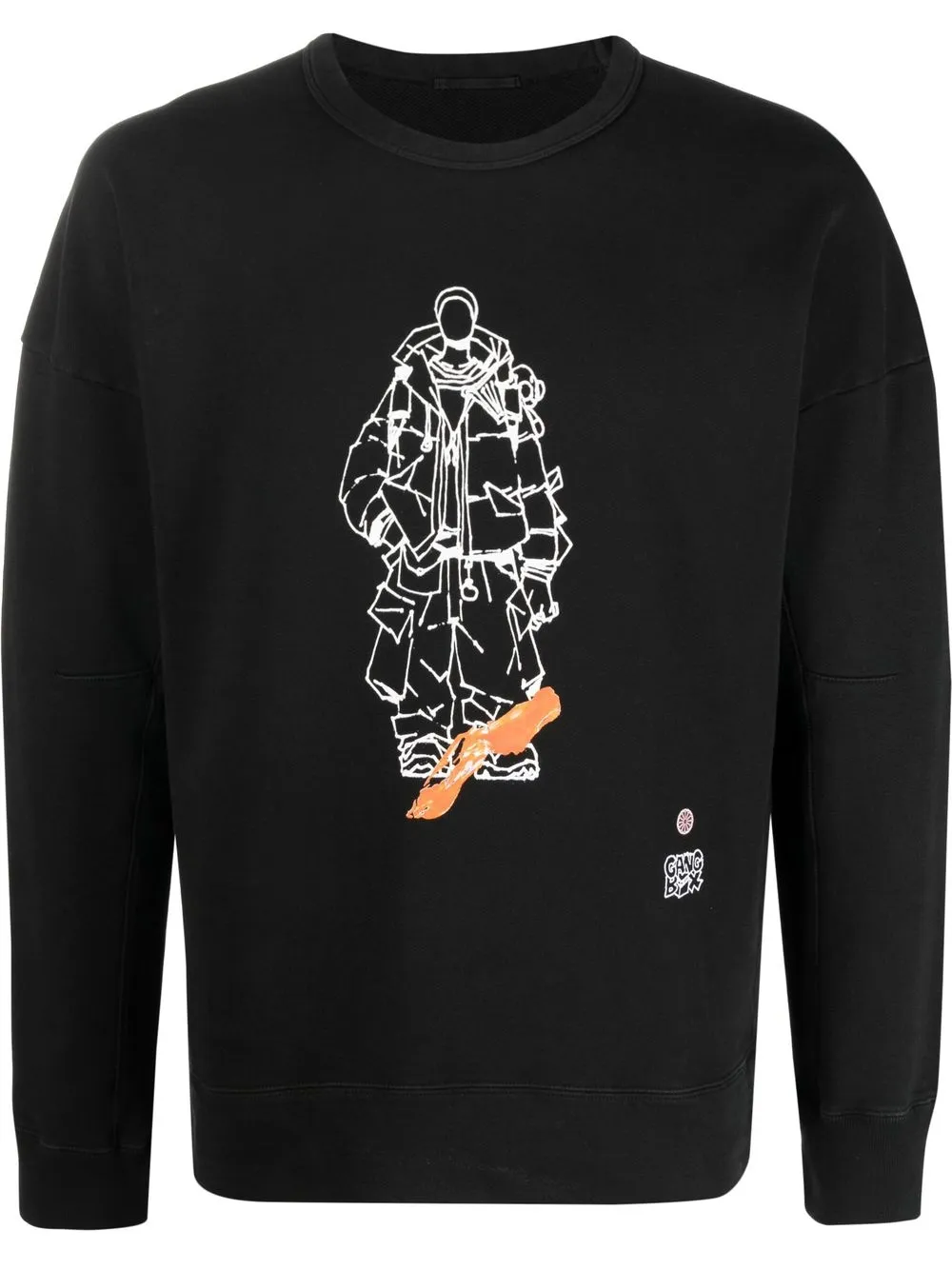 

Ten C graphic-print sweatshirt - Black