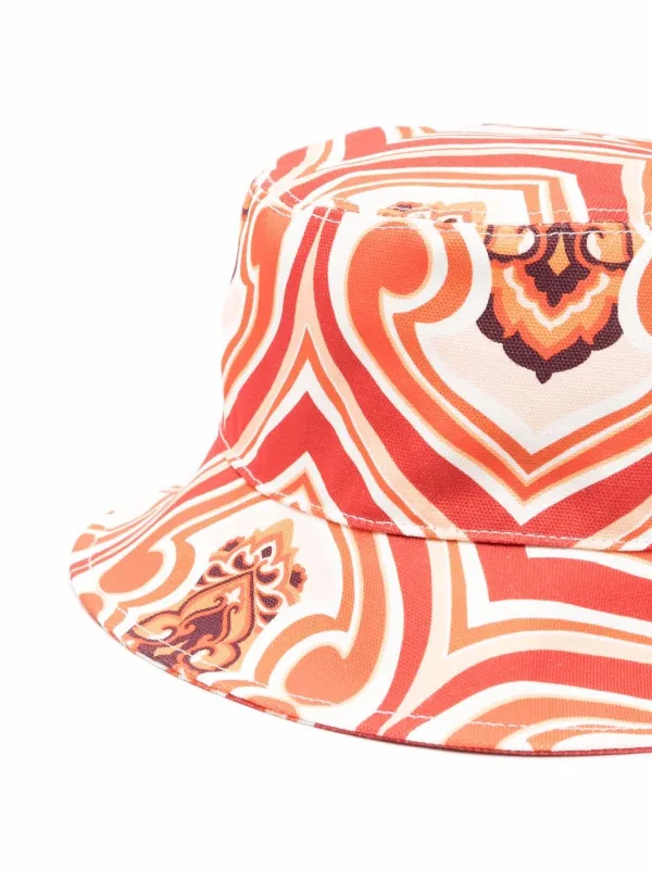 ETRO logo-patch Paisley Bucket Hat 