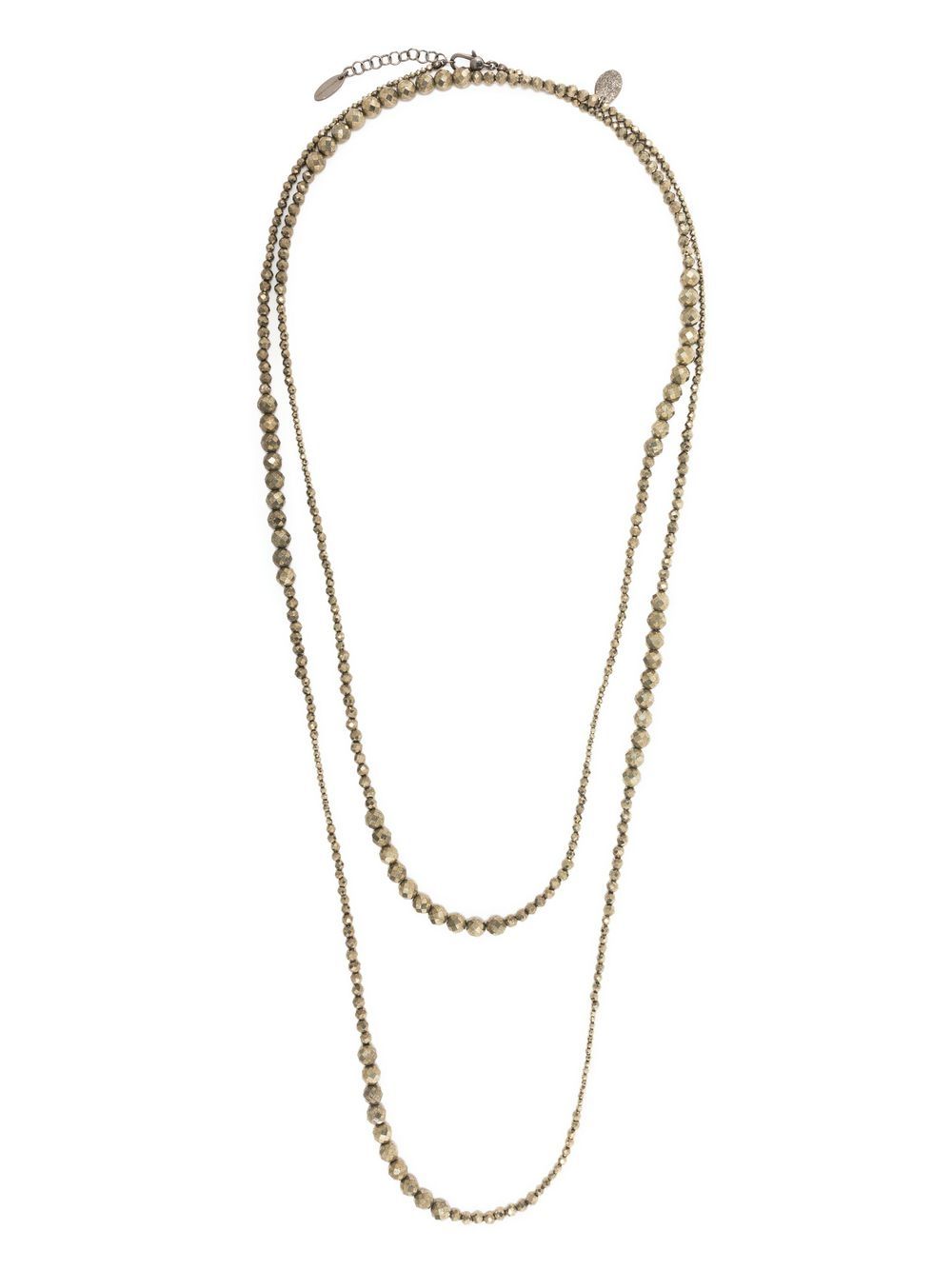 Brunello Cucinelli Beaded double-chain Necklace - Farfetch