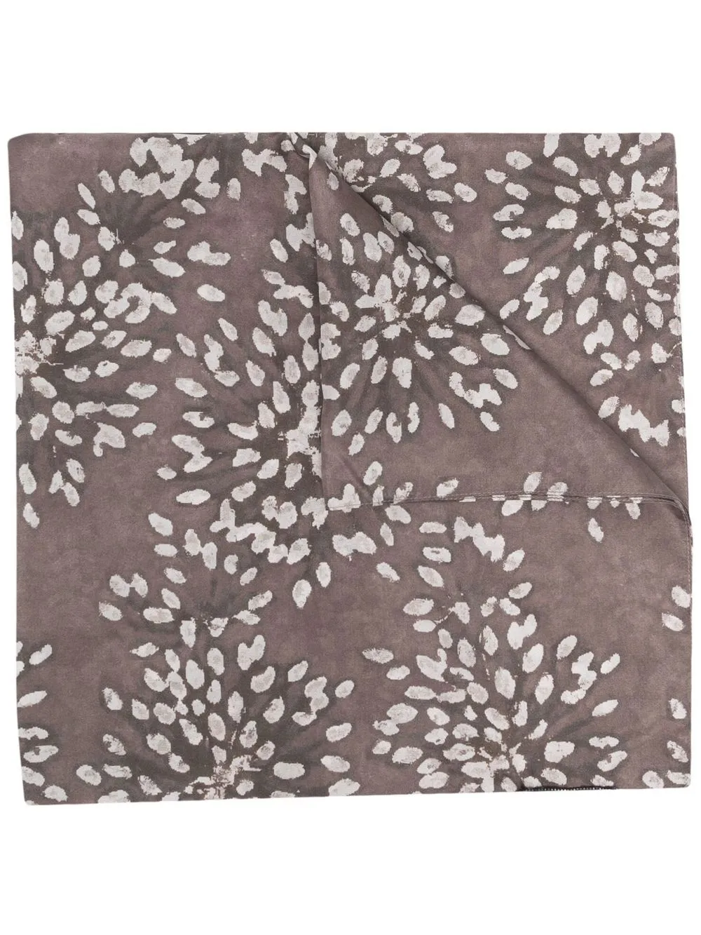 

Brunello Cucinelli mascada con estampado abstracto - Marrón
