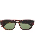 Linda Farrow Ramon square-frame sunglasses - Brown
