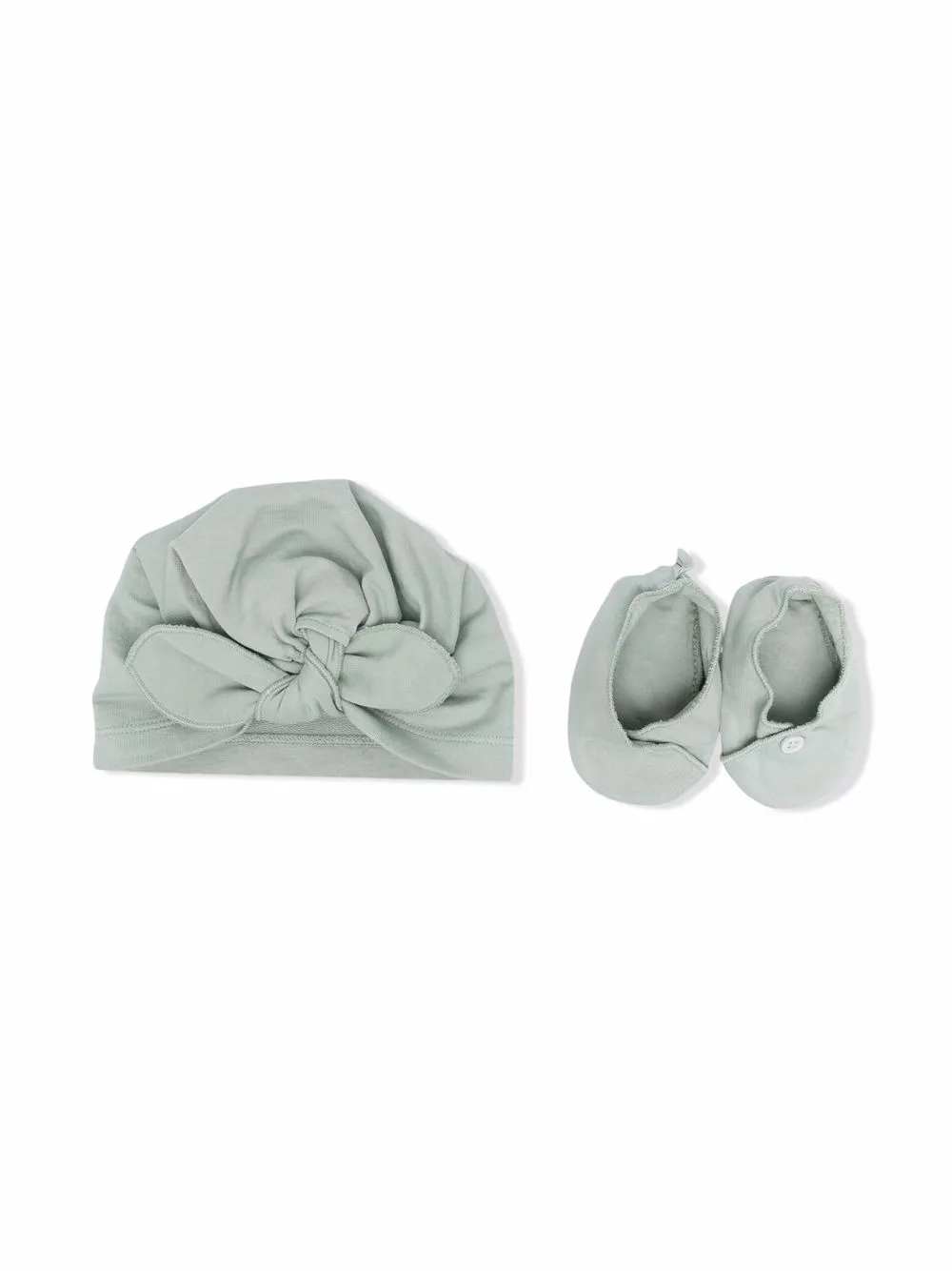 

TEDDY & MINOU ruched baby grow set - Green