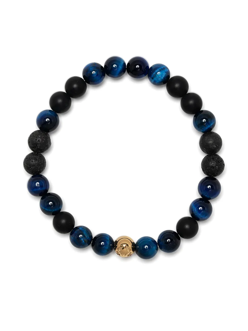 

Nialaya Jewelry tiger-eye beaded bracelet - Blue