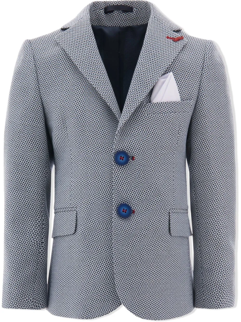 

Moustache blazer bordado con botones - Gris