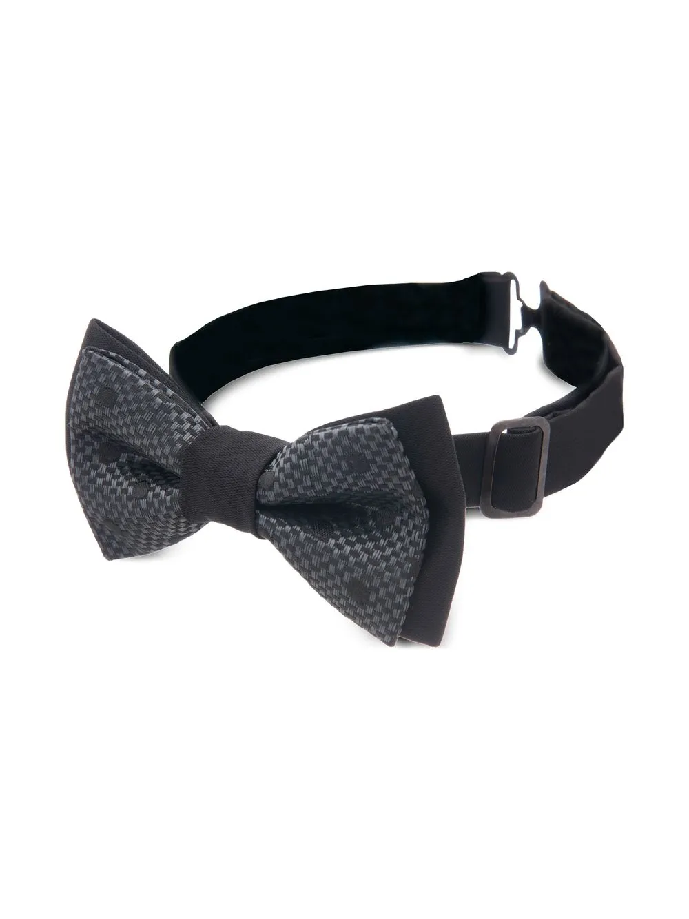 

Moustache corbata de moño con motivo de lunares - Negro