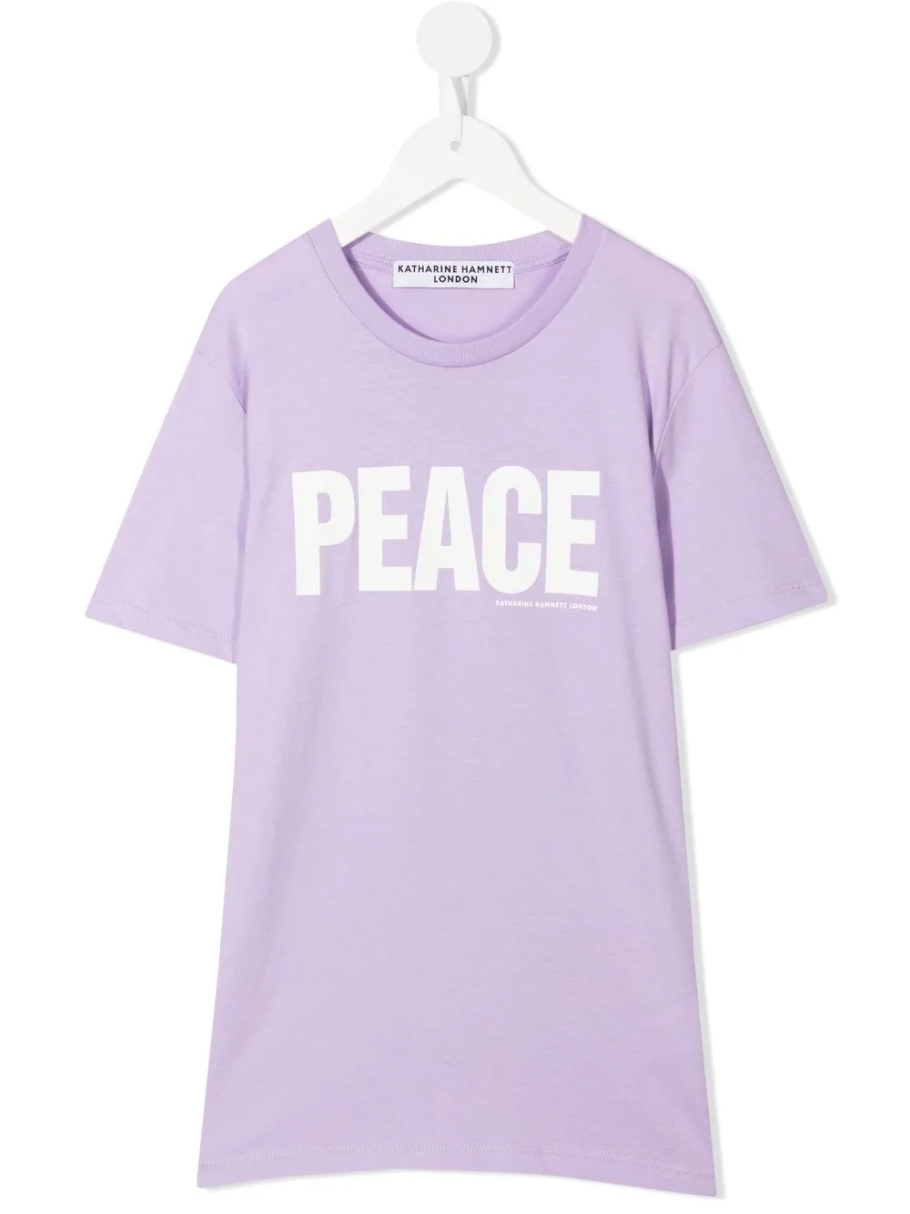 

Katharine Hamnett London playera con eslogan Peace - Morado