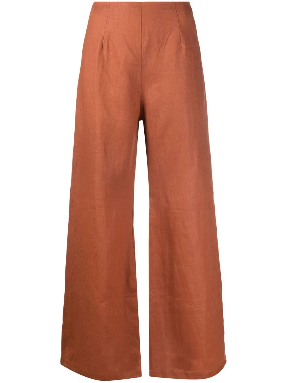 

Faithfull the Brand high-wasted flares linen trousers - Orange