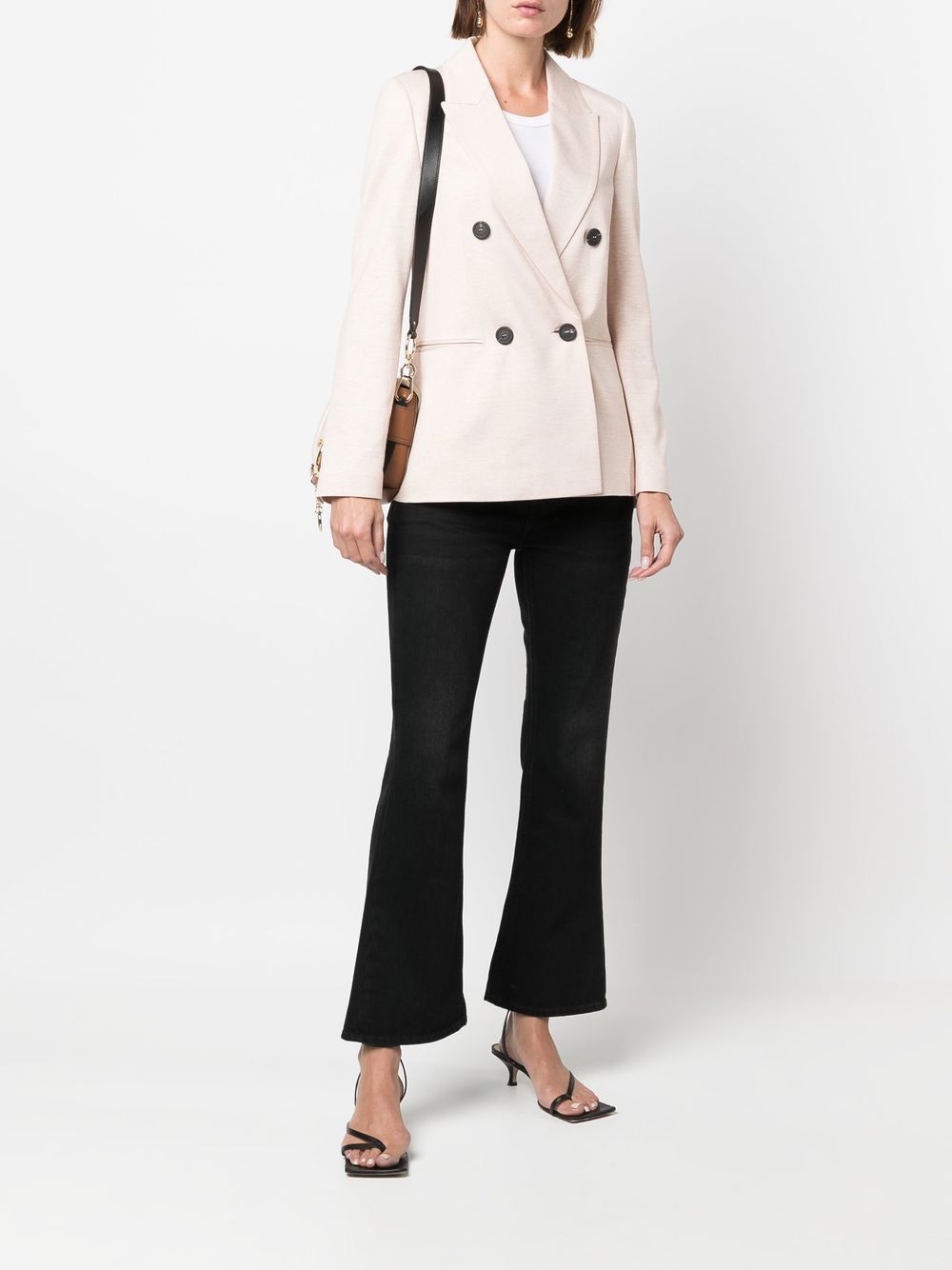 Peserico Blazer met logoplakkaat - Beige