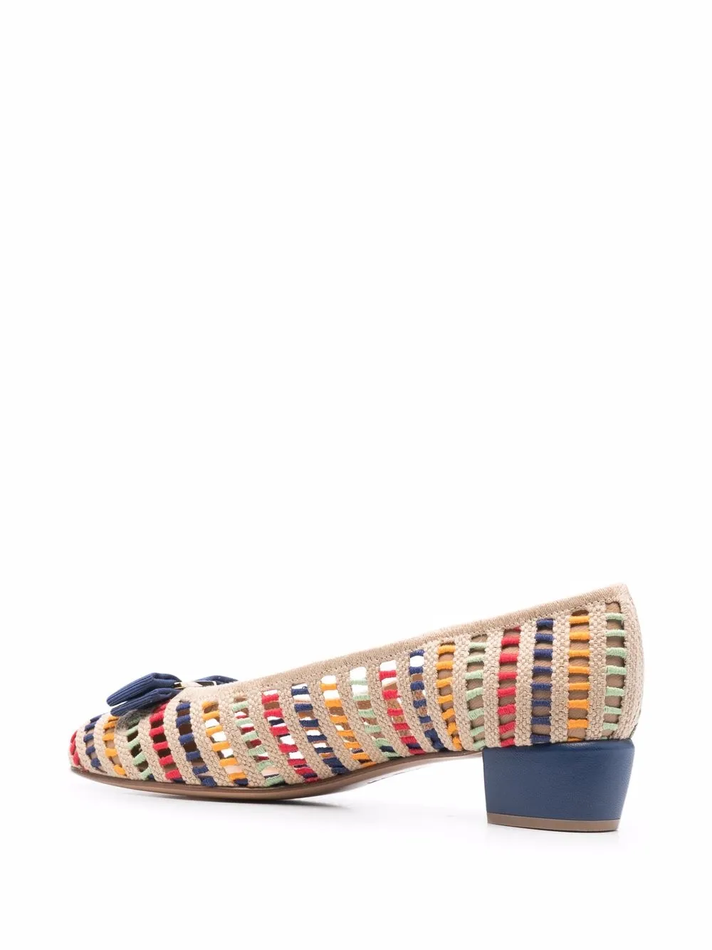 Ferragamo Vara woven ballerinas Neutrals