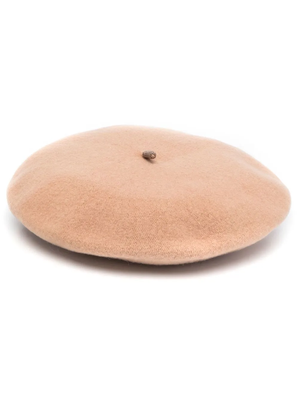 

Brunello Cucinelli wool bead detailed beret - Neutrals