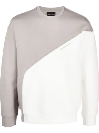 emporio armani block colour sweatshirt
