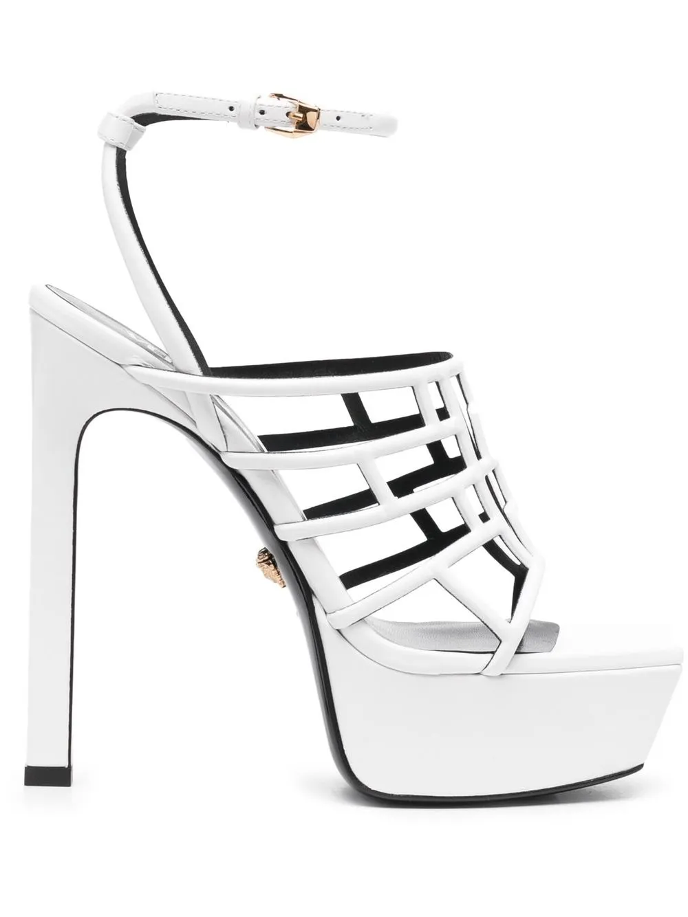 

Versace sandalias Greca con tacón de 150mm - Blanco