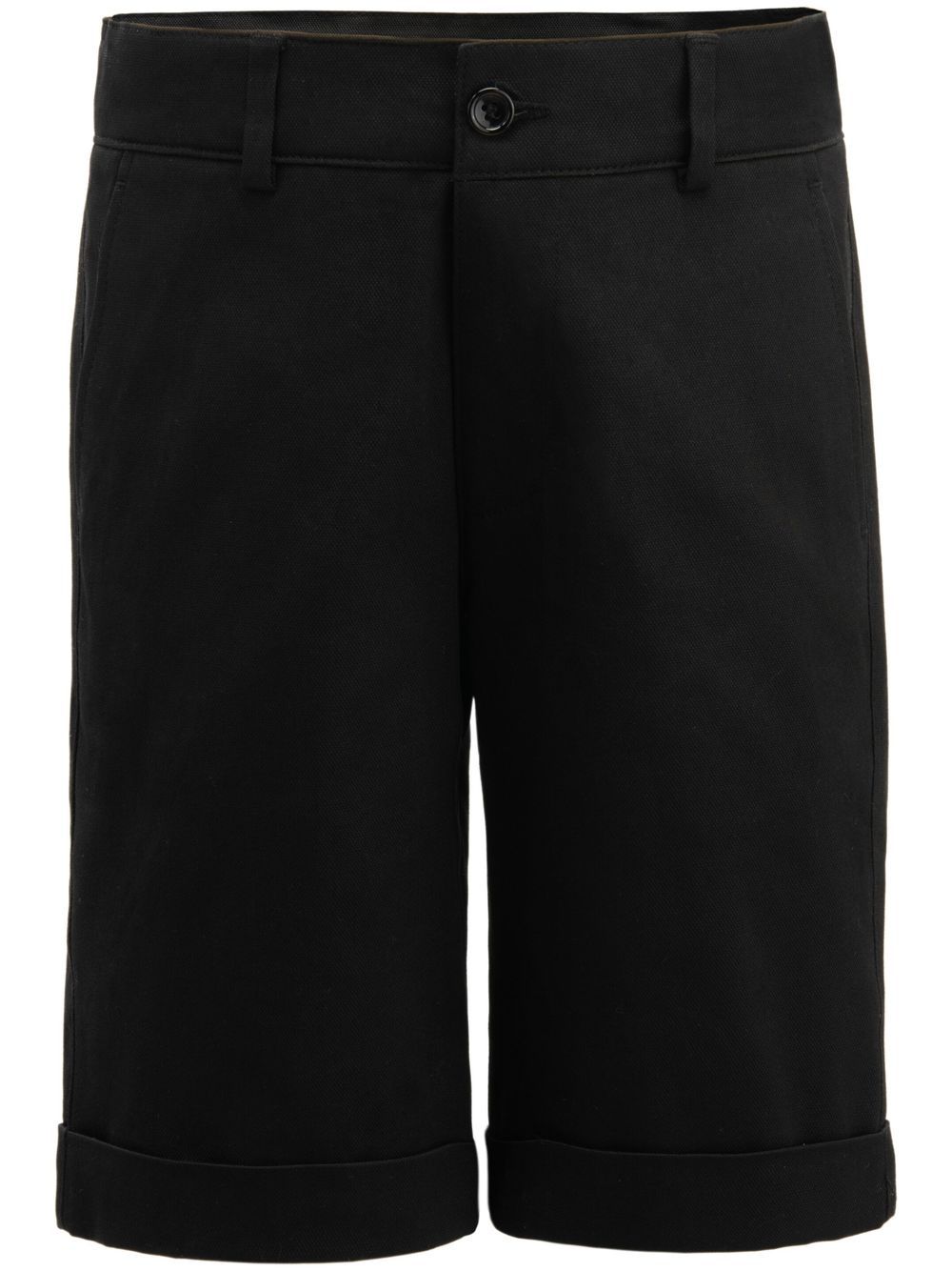 Moustache tailored knee-length shorts - Black