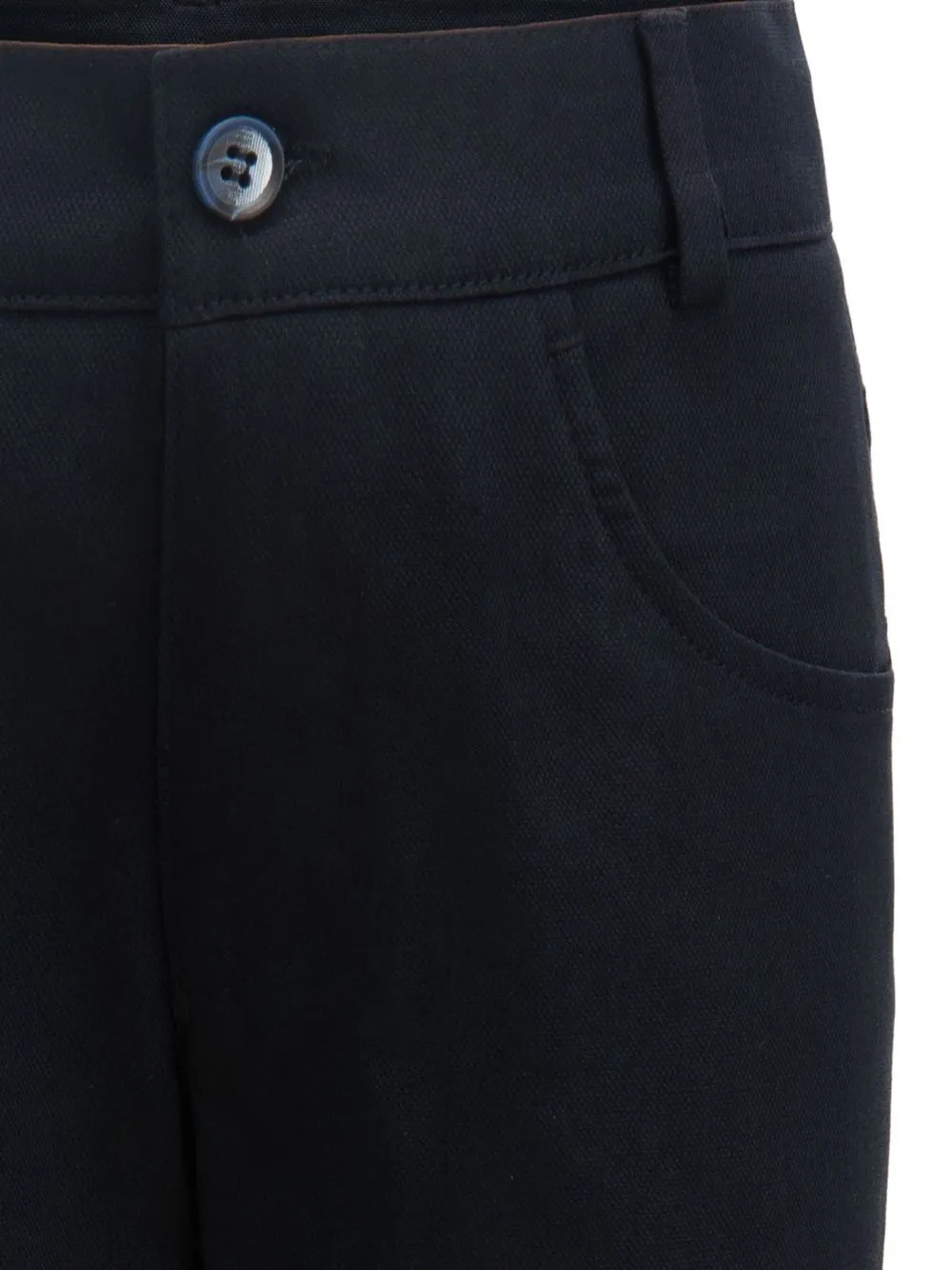  Moustache Stretch-cotton Tailored Trousers - Blue 
