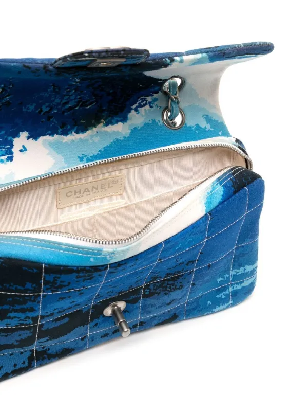CHANEL Pre-Owned 2002 Surf Line Shoulder Bag | Blue | FARFETCH