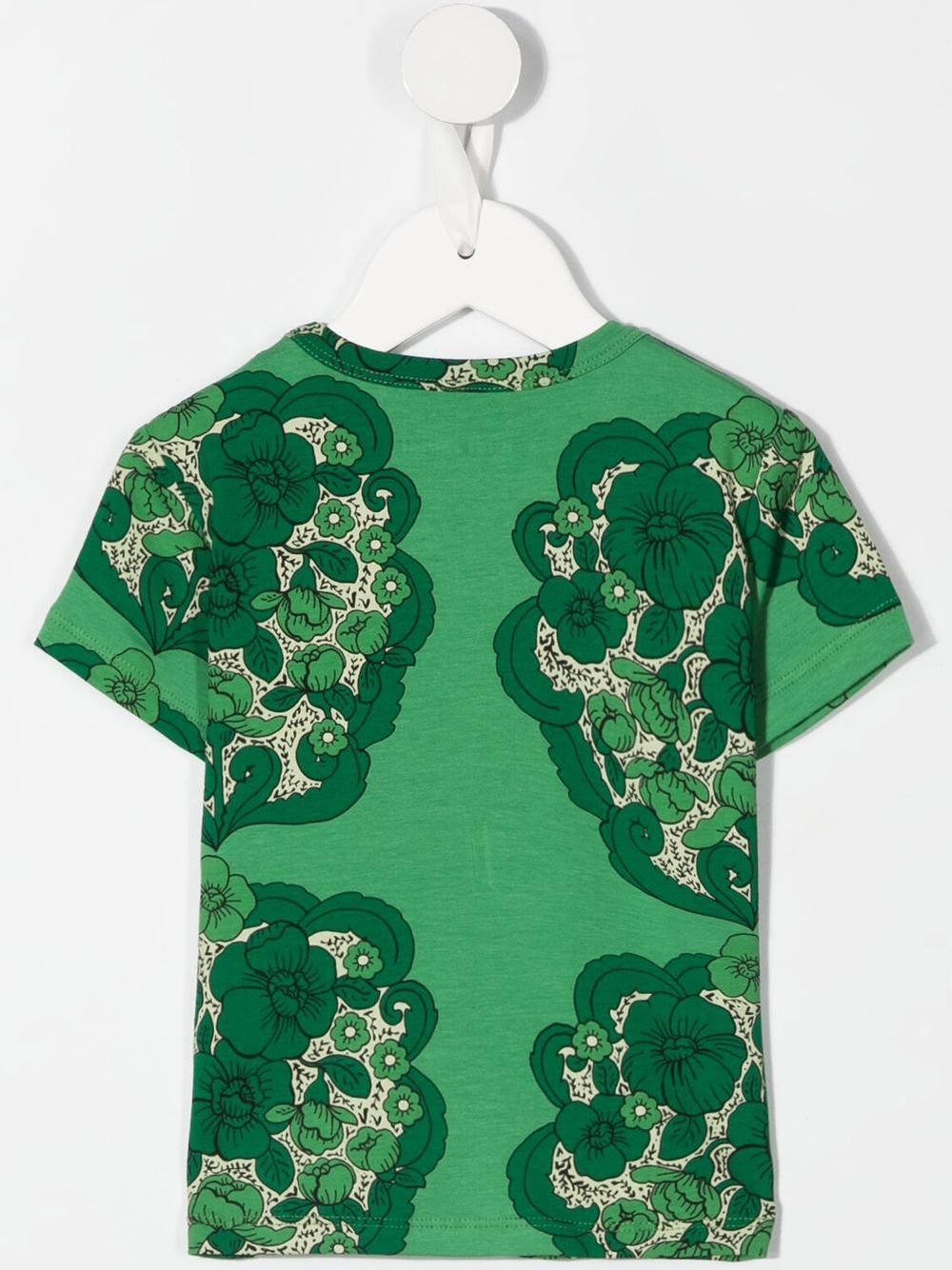 Mini Rodini T-shirt met bloemenprint - Groen