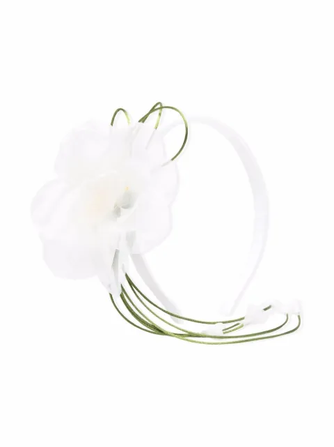 Piccola Ludo floral appliqué thin headband 