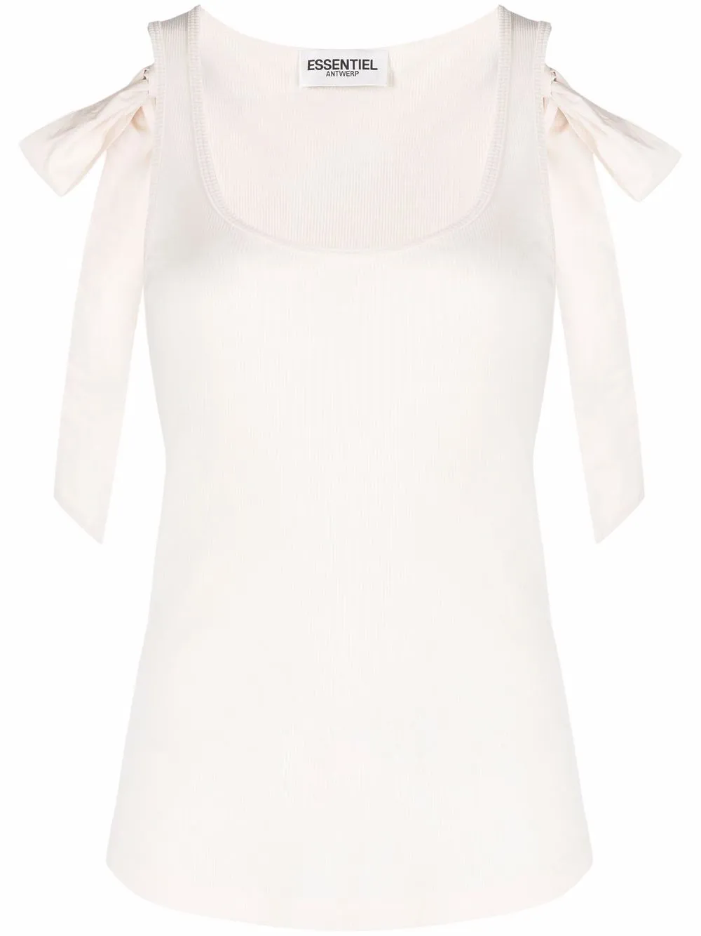 Essentiel Antwerp bow-detail vest | Neutrals | Image 1