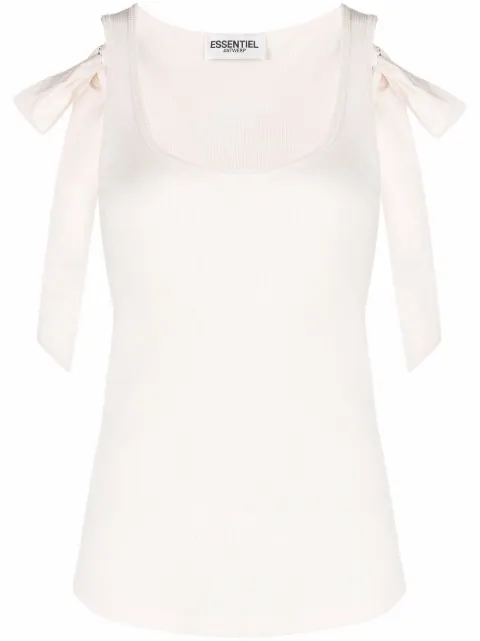 Essentiel Antwerp chaleco con detalle de moño