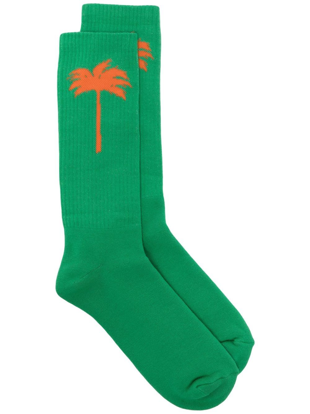 intarsia-logo socks