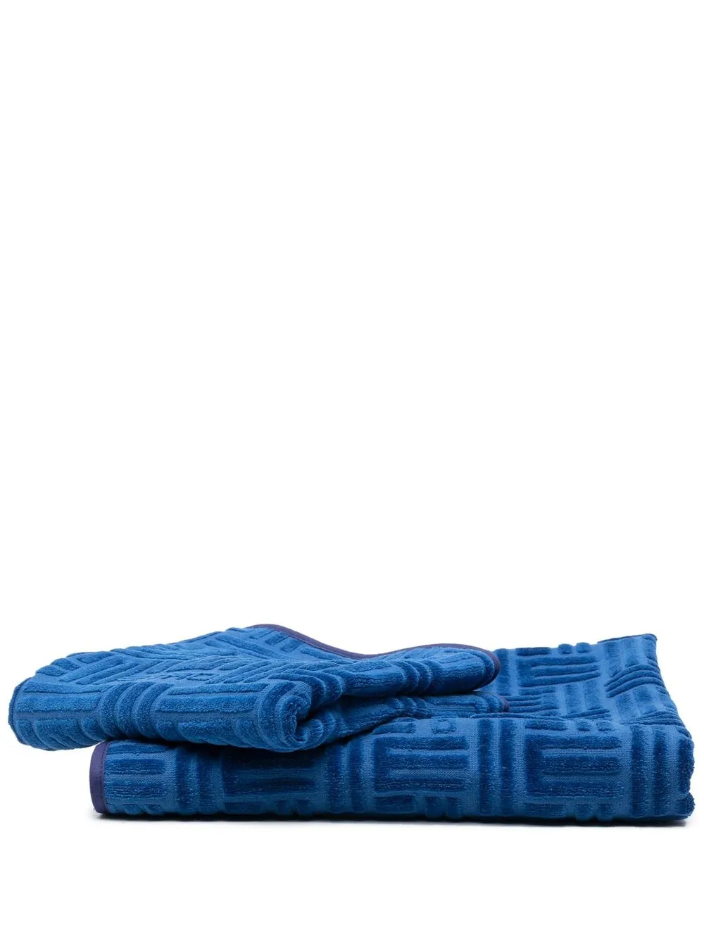 

ETRO HOME monogram-jacquard bath towel - Blue